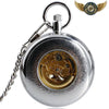 L'Élégance Automatique - Montre Gousset Squelette Acier Poli 50mm - Vue 2 - Gousset-heritage