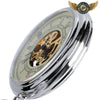 L'Élégance Automatique - Montre Gousset Squelette Acier Poli 50mm - Vue 6 - Gousset-heritage