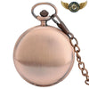 L'Élégance Chasseur Or Rose - Montre de Poche Quartz 45 mm - Vue 1 - Gousset-heritage