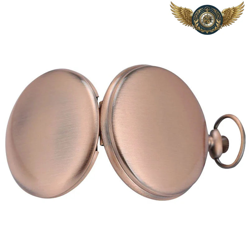 L'Élégance Chasseur Or Rose - Montre de Poche Quartz 45 mm - Vue 3 - Gousset-heritage