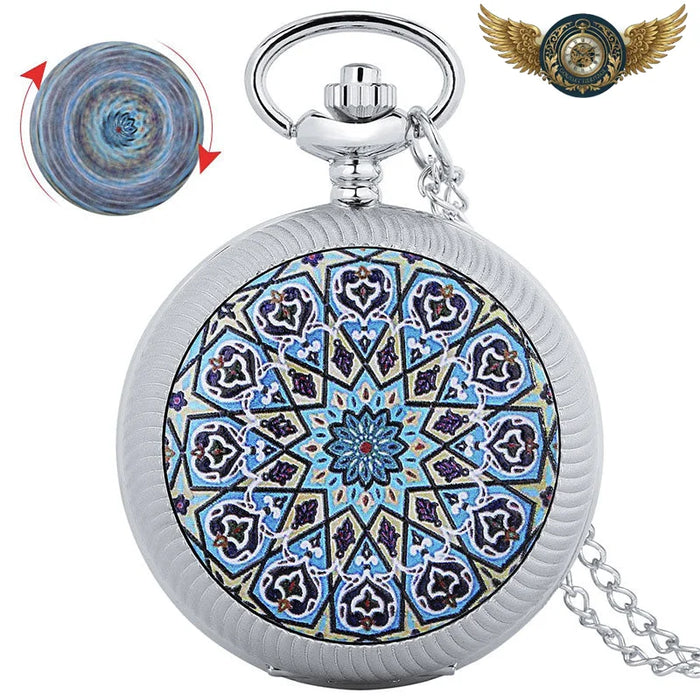 L'Élégance Cinétique - Montre Sautoir Mandalas Rotatifs - 2 - Gousset-heritage