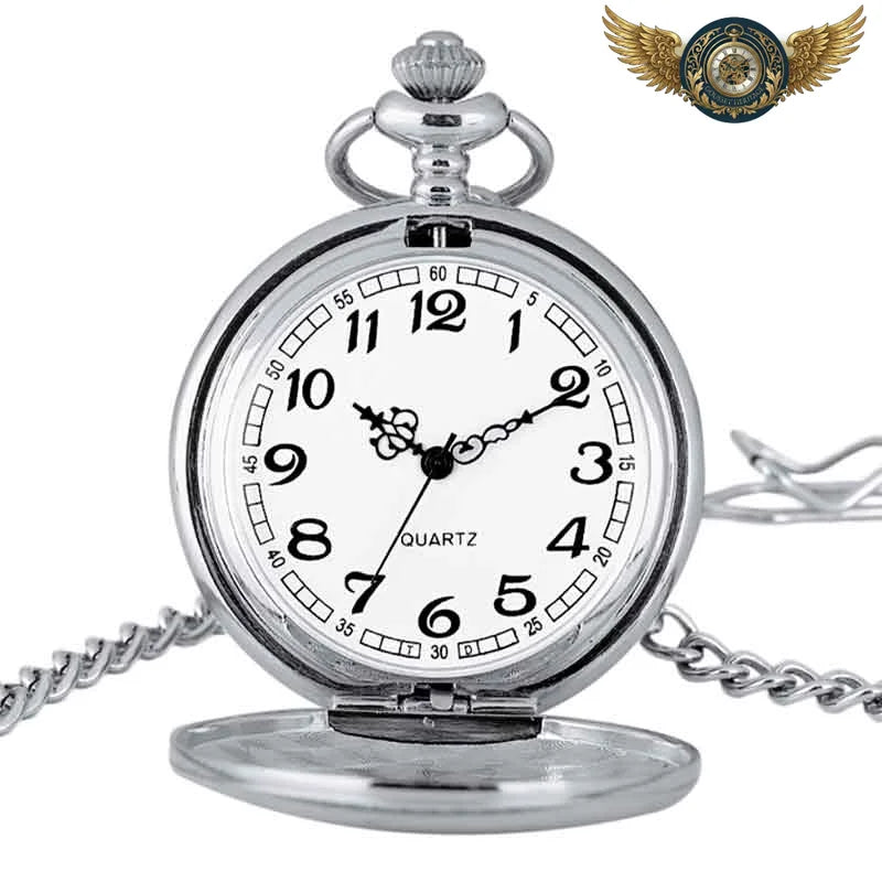 L'Élégance Cuivrée - Montre de Poche à Clapet Quartz Or Rose