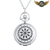 L'Élégance Florale - Montre Pendentif Argentée Full Hunter - Vue 1 - Gousset-heritage