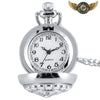L'Élégance Florale - Montre Pendentif Argentée Full Hunter - Vue 2 - Gousset-heritage
