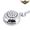 L'Élégance Florale - Montre Pendentif Argentée Full Hunter - Vue 5 - Gousset-heritage