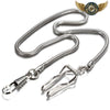 L'Élégance Fluide - Chaîne Albert Maille Serpent Argentée - Vue 4 - Gousset-heritage
