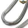 L'Élégance Fluide - Chaîne Albert Maille Serpent Argentée - Vue 5 - Gousset-heritage
