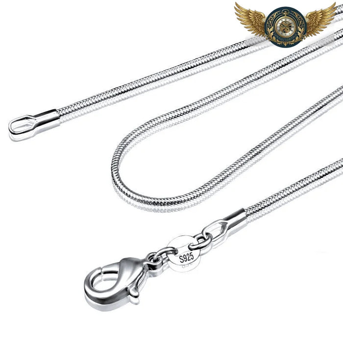 L'Élégance Fluide - Chaîne Pendentif Serpent Argent 925 - Vue 1 - Gousset-heritage