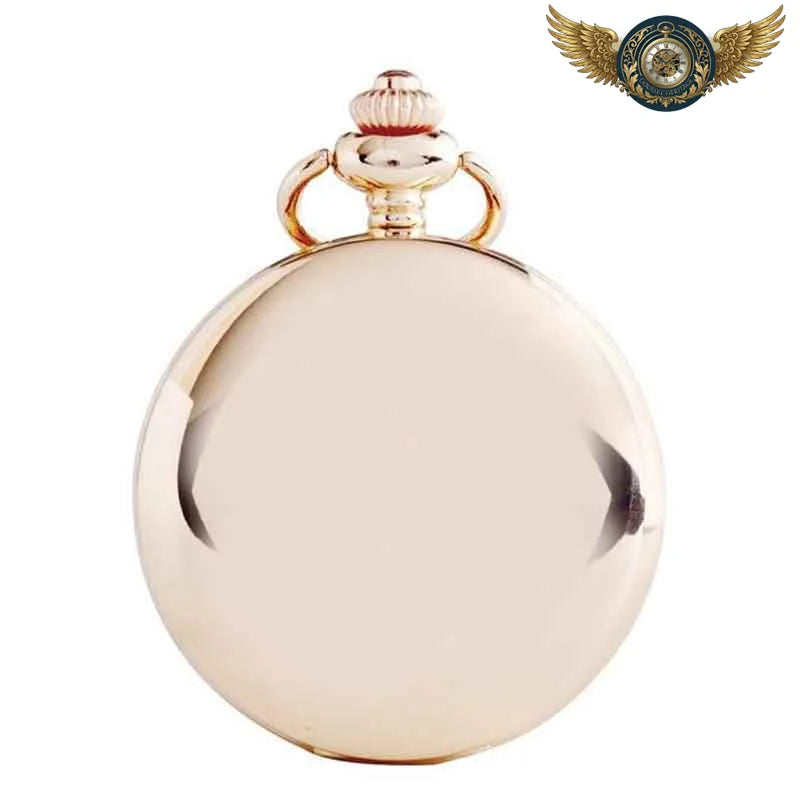 L'Élégance Gatsby - Montre de Poche Or Rose Quartz Hunter Case - Vue 2 - Gousset-heritage