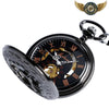 L'Élégance Noire - Montre Gousset Mécanique Squelette 47mm - Vue 3 - Gousset-heritage