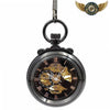 L'Élégance Noire - Montre de Poche Squelette Mécanique 47mm - Vue 3 - Gousset-heritage
