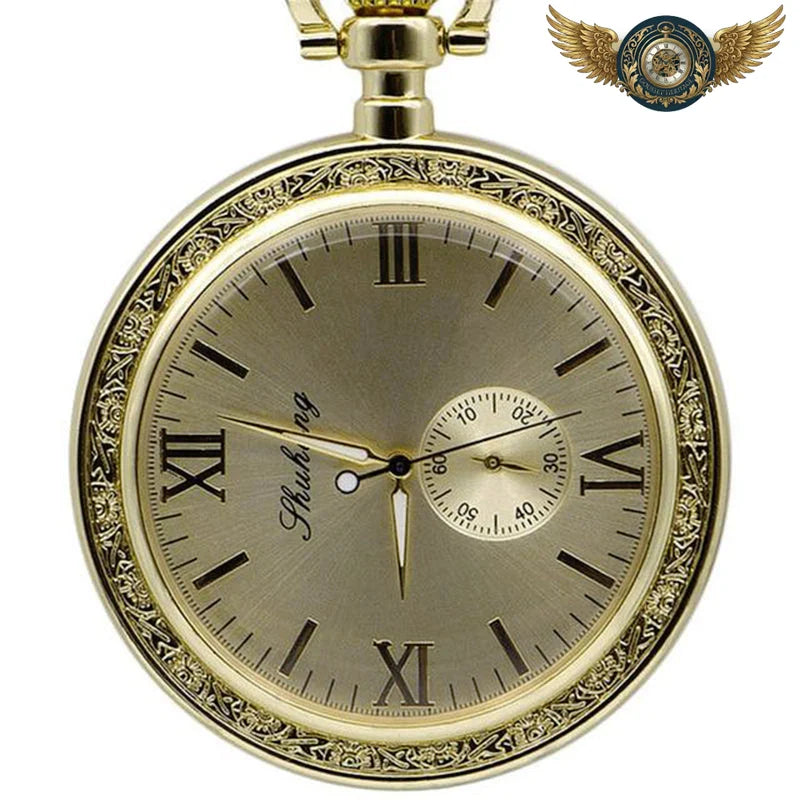L'Élégance Victorienne - Montre Gousset Mécanique Bronze Clapet