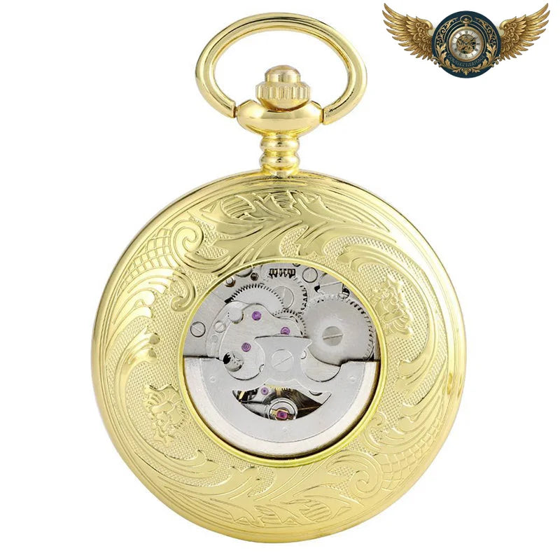 L'Élégant - Montre Gousset Mécanique Squelette Boîtier Chasseur - Vue 3 - Gousset-heritage
