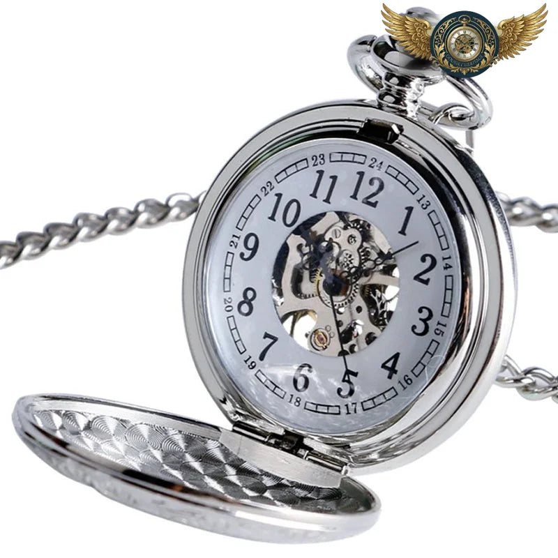 L'Élégant - Montre Gousset Mécanique Squelette Boîtier Chasseur - Vue 5 - Gousset-heritage