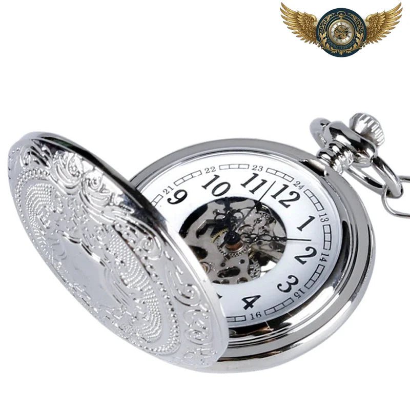 L'Élégant - Montre Gousset Mécanique Squelette Boîtier Chasseur - Vue 6 - Gousset-heritage