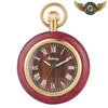 L'Élégant Rustique - Montre Gousset Bois Teinté Quartz - Vue 1 - Gousset-heritage