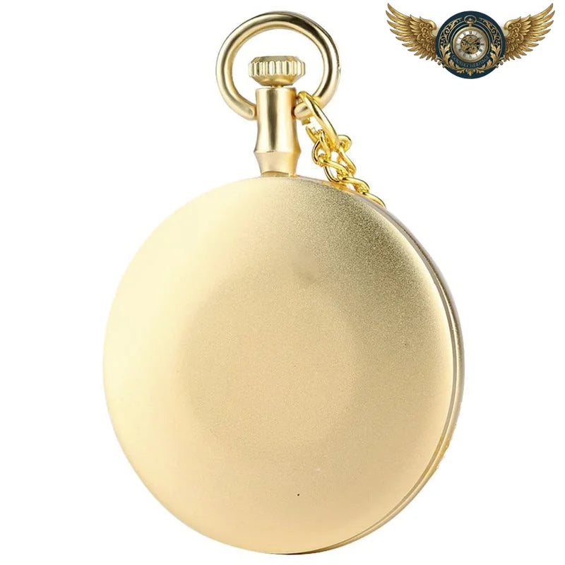 L'Élégante Dandy - Montre de Poche Quartz Or Aiguilles Louis XV