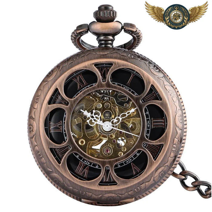 L'Engrenage - Montre Gousset Automatique Squelette Cuivre - Vue 1 - Gousset-heritage