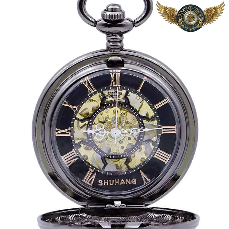 L'Engrenage - Montre Gousset Steampunk Squelette Quartz - Vue 3 - Gousset-heritage