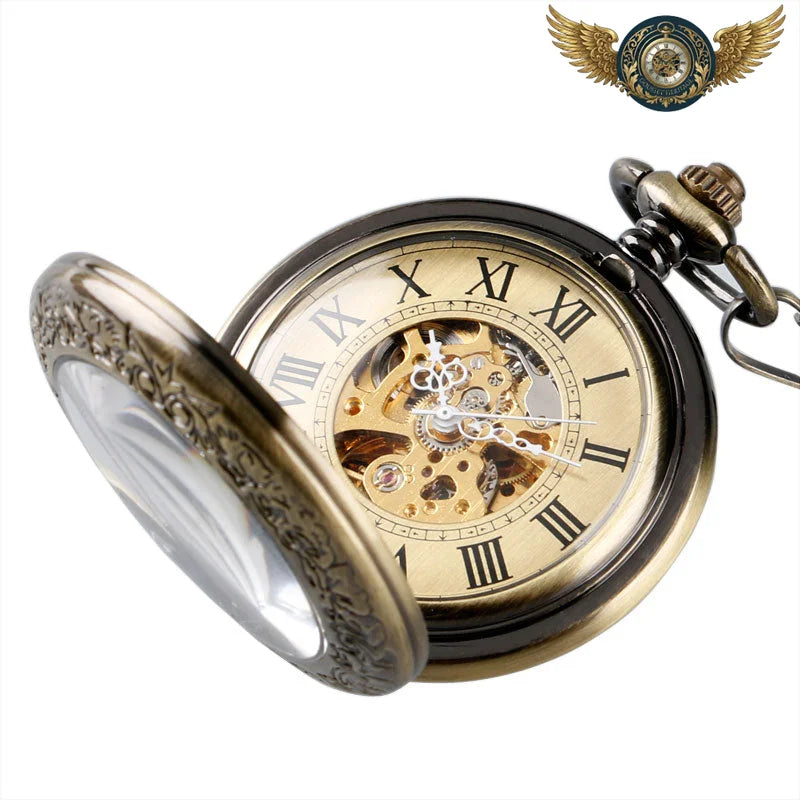 L'Engrenage Automatique - Montre Gousset Squelette Demi-Chasseur - Vue 3 - Gousset-heritage