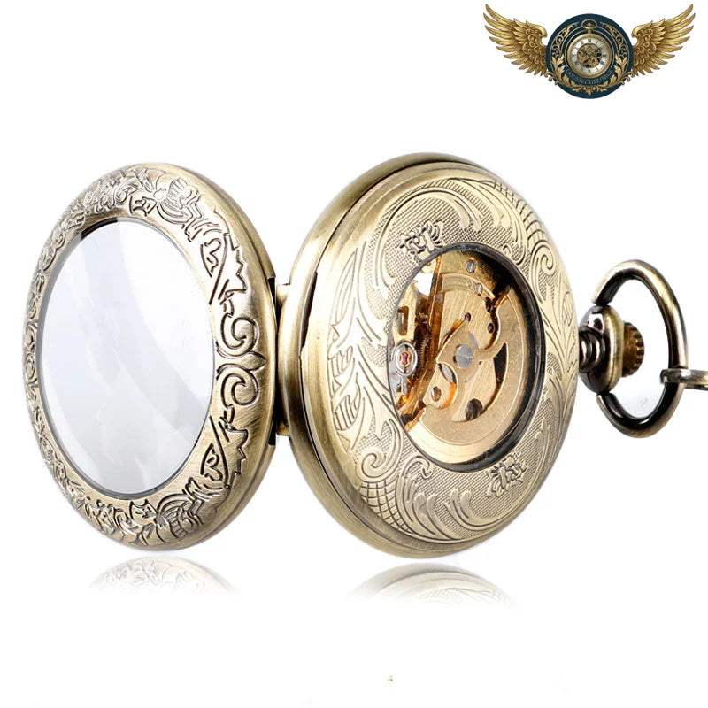 L'Engrenage Automatique - Montre Gousset Squelette Demi-Chasseur - Vue 5 - Gousset-heritage