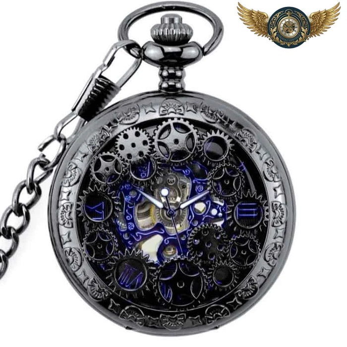 L'Engrenage Bleu – Montre Gousset Hunter Automatique Squelette - Vue 1 - Gousset-heritage