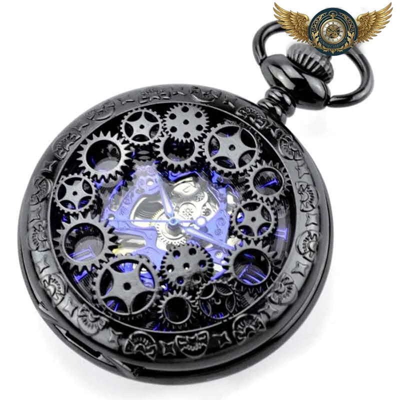 L'Engrenage Bleu – Montre Gousset Hunter Automatique Squelette - Vue 4 - Gousset-heritage