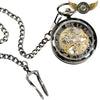 L'Engrenage Brut - Montre Gousset Mécanique Squelette Steampunk - Vue 6 - Gousset-heritage