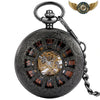L'Engrenage Noir - Montre Gousset Squelette Automatique - Vue 1 - Gousset-heritage