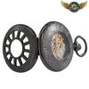 L'Engrenage Noir - Montre Gousset Squelette Automatique - Vue 4 - Gousset-heritage