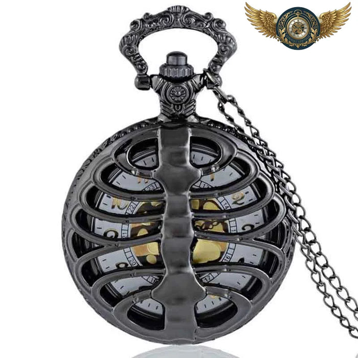 L'Engrenage Noir - Montre Gousset Squelette à Clapet Ajouré - Vue 1 - Gousset-heritage