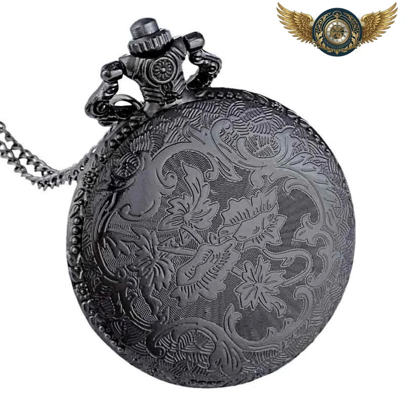 L'Engrenage Noir - Montre Gousset Squelette à Clapet Ajouré - Vue 3 - Gousset-heritage