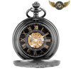 L'Engrenage Noir - Montre Squelette Mécanique à Remontage Manuel - Noir - Gousset-heritage