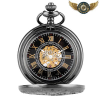 L'Engrenage Noir - Montre Squelette Mécanique à Remontage Manuel - Gousset-heritage