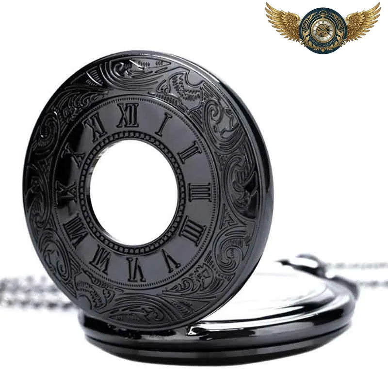 L'Engrenage Sombre - Montre de Poche Steampunk Gothique Quartz