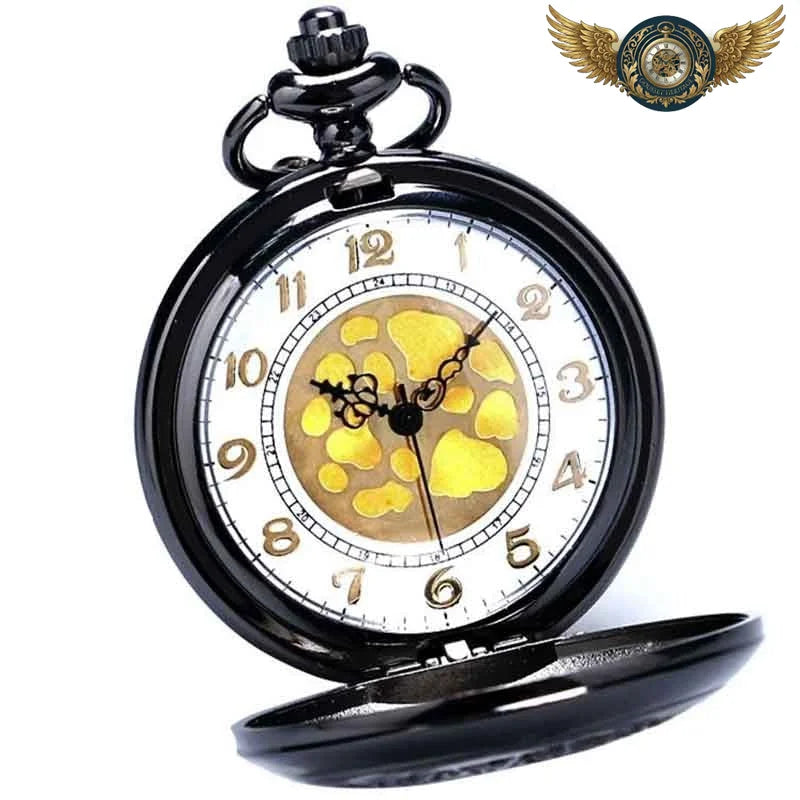 L'Engrenage Sombre - Montre de Poche Steampunk Gothique Quartz - Vue 4 - Gousset-heritage