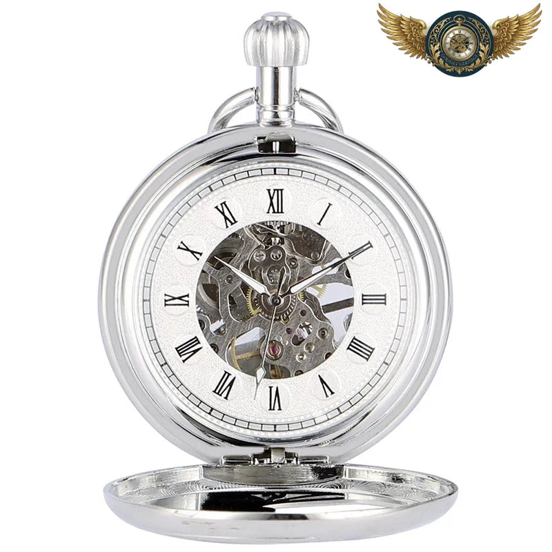 L'Envol – Montre Gousset Mécanique Squelette Boîtier Chasseur - Vue 2 - Gousset-heritage