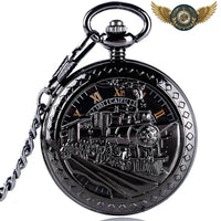 L'Épopée – Montre Gousset Mécanique Locomotive Squelette 50 mm - Gousset-heritage