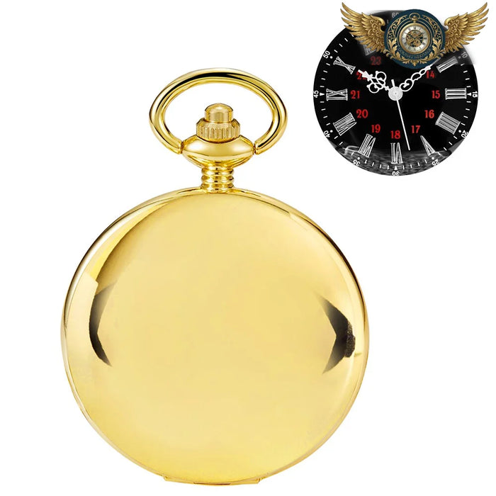 L'Épure Classique - Montre Gousset Chasseur à Quartz Poli Miroir - Or - Gousset-heritage