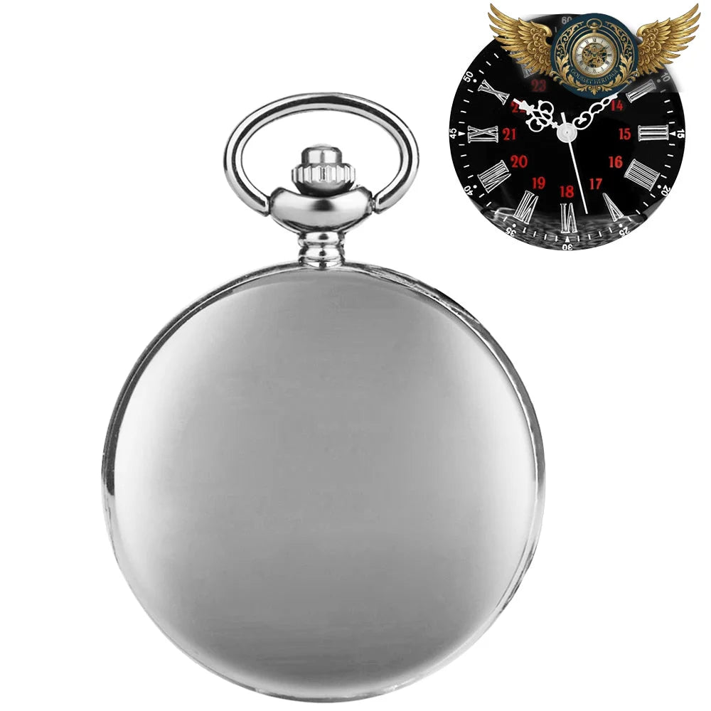 L'Épure Classique - Montre Gousset Chasseur à Quartz Poli Miroir - Argent - Gousset-heritage