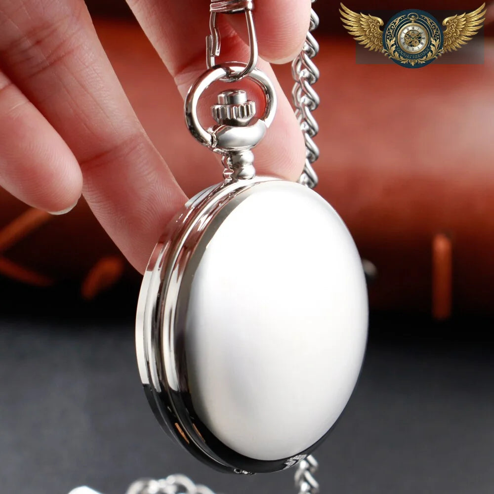 L'Épure Classique - Montre Gousset Chasseur à Quartz Poli Miroir - Vue 6 - Gousset-heritage