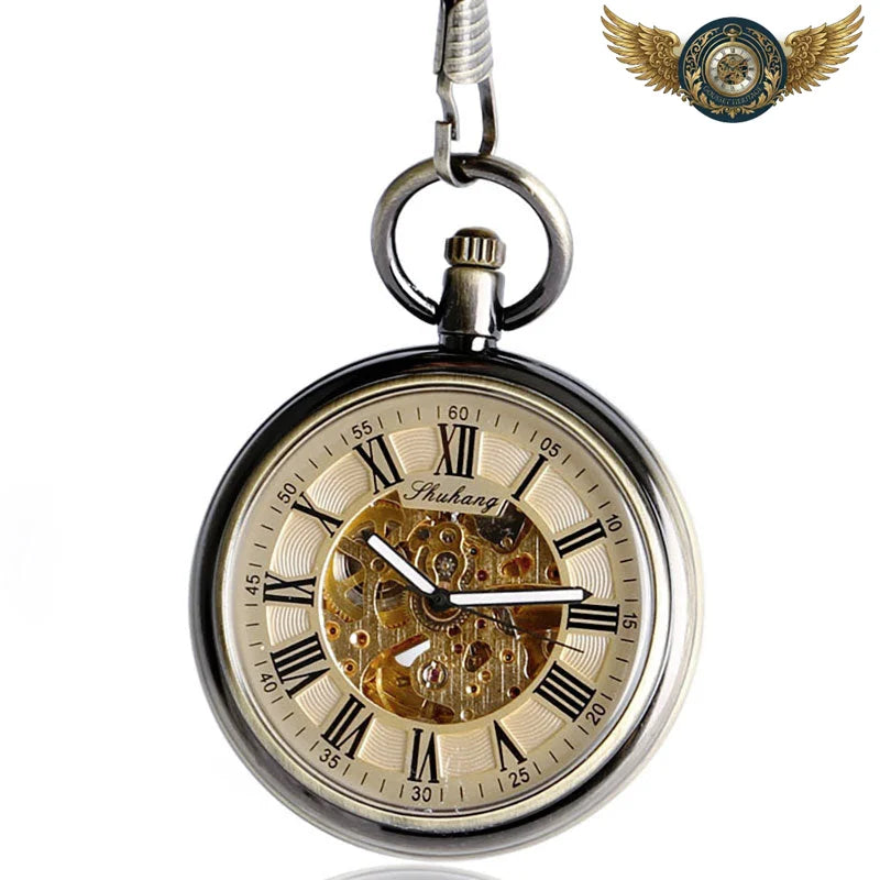 L'Équation - Montre Gousset Squelette Automatique Art Déco - Vue 3 - Gousset-heritage