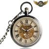 L'Équation - Montre Gousset Squelette Automatique Art Déco - Bronze - Gousset-heritage
