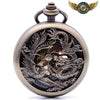L'Équilibre Mythique - Montre Gousset Squelette Dragon Phénix - Vue 2 - Gousset-heritage