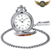L'Érudit - Montre de poche Quartz Boîtier Chasseur Néo-Victorien - modèle Argent - Gousset-heritage