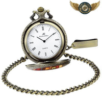 L'Érudit - Montre de poche Quartz Boîtier Chasseur Néo-Victorien - modèle Bronze - Gousset-heritage