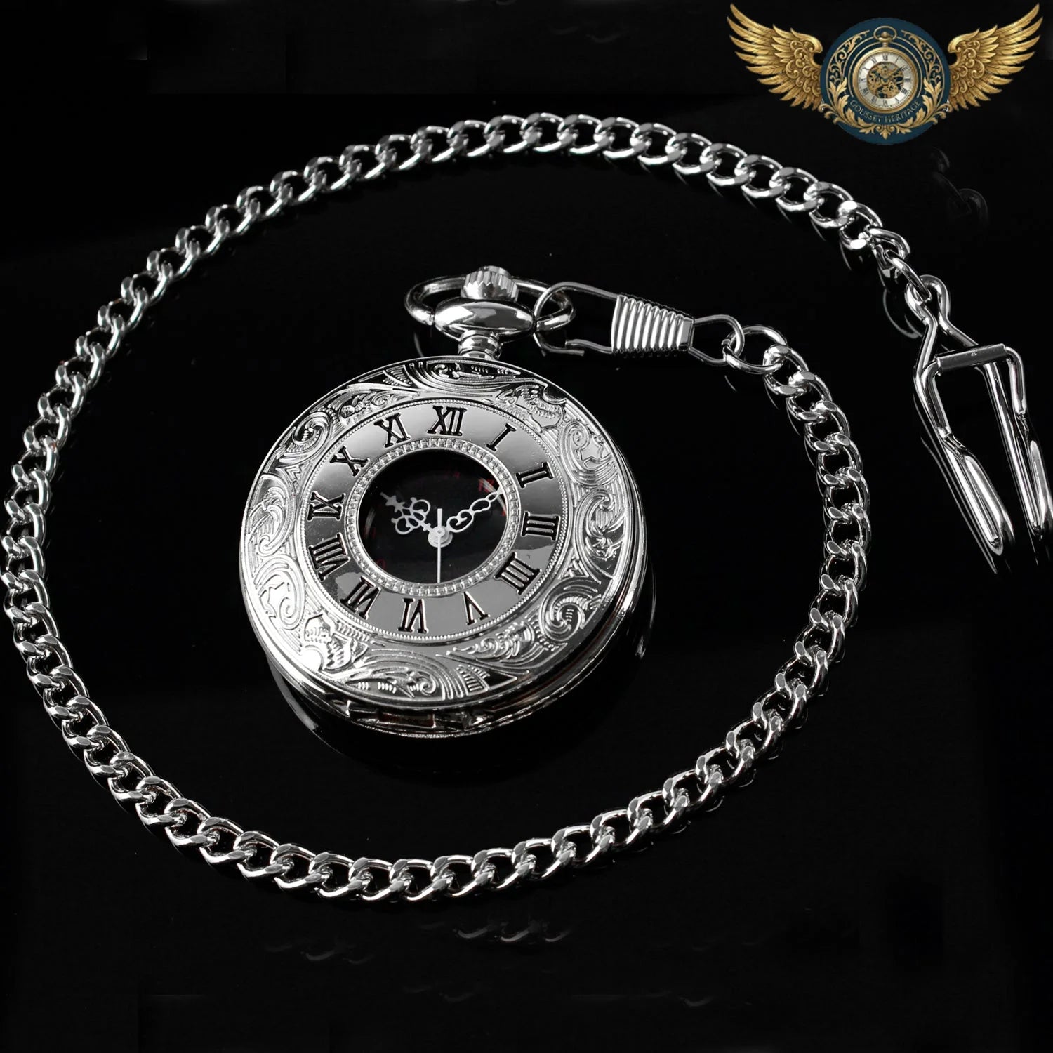 L'Esthète - Montre Demi-Chasseur Gravée Quartz - Vue 17 - Gousset-heritage