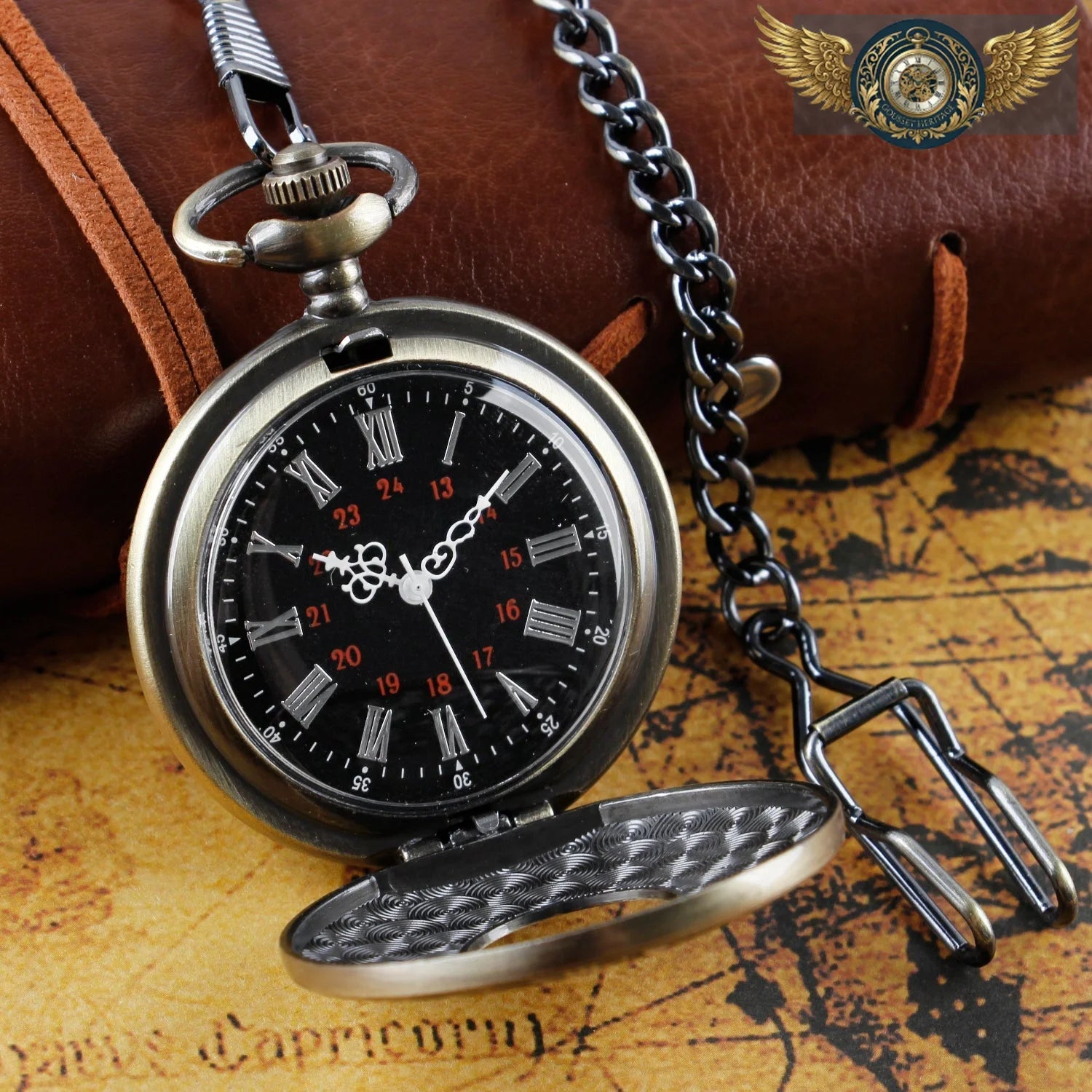 L'Esthète - Montre Demi-Chasseur Gravée Quartz - Vue 19 - Gousset-heritage