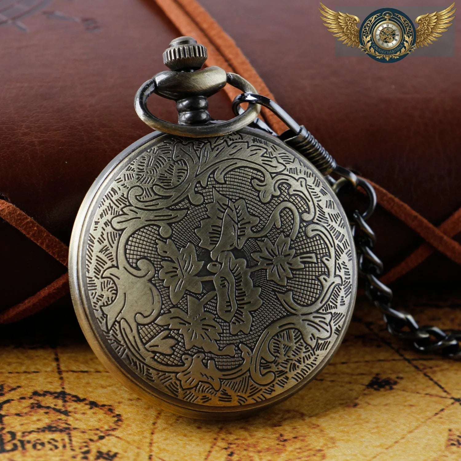 L'Esthète - Montre Demi-Chasseur Gravée Quartz - Vue 20 - Gousset-heritage
