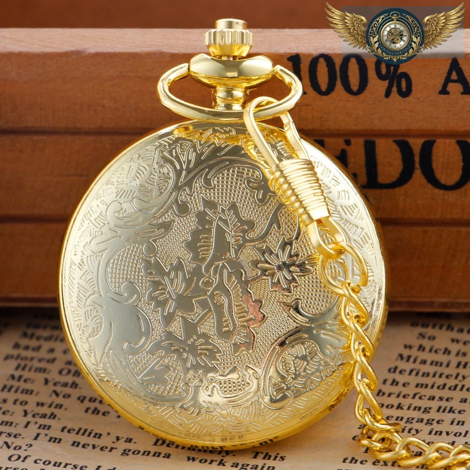 L'Esthète - Montre Demi-Chasseur Gravée Quartz - Vue 24 - Gousset-heritage